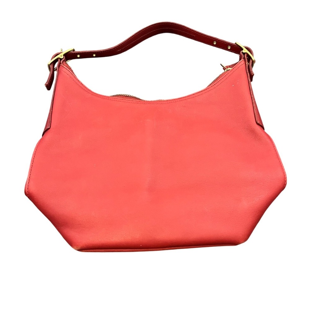 Y2K Coach Ergo Hobo Bag Womens Medium Red‎ Leather Vintage 9823 Handbag USA